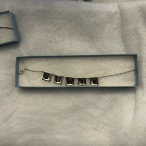 Elegant Silver and Black Necklace